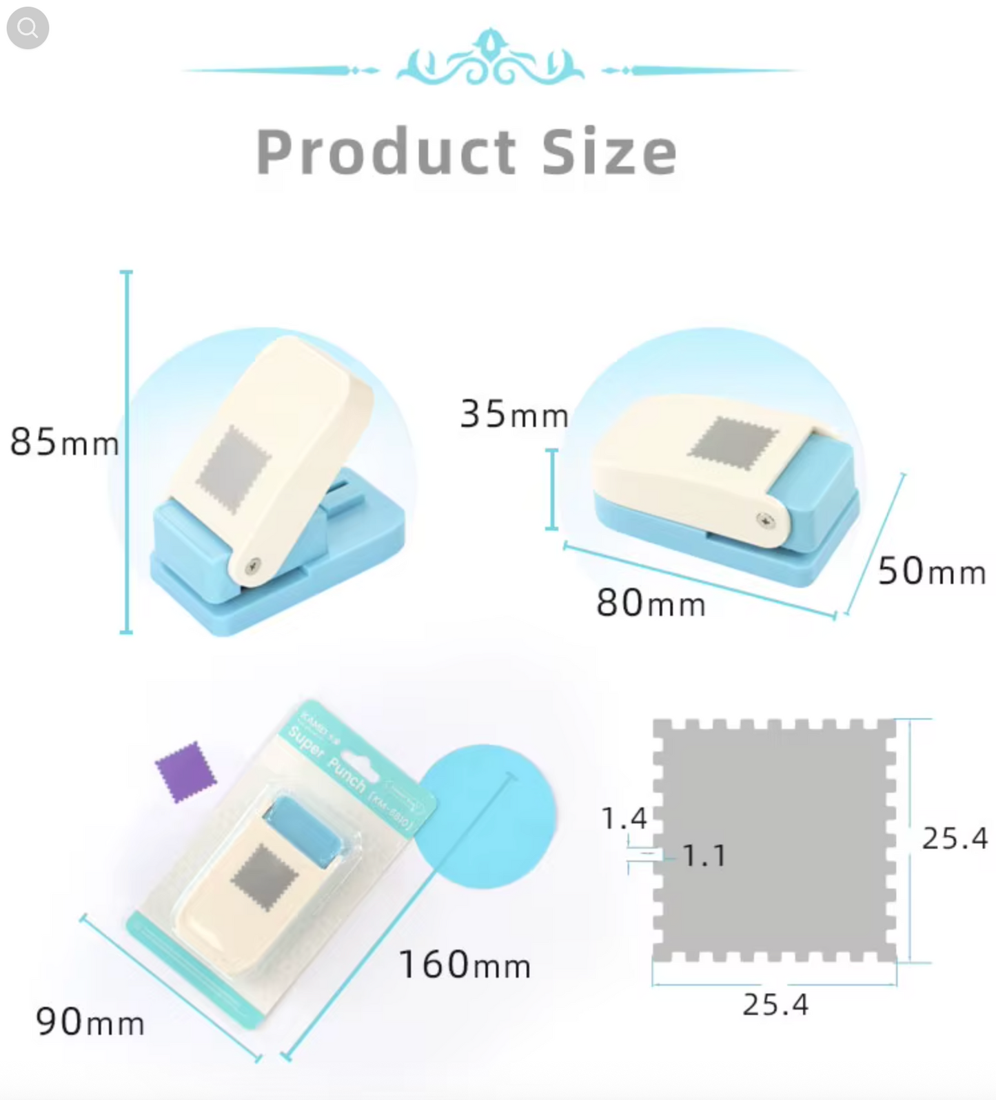 Pul Şekilli delgeç